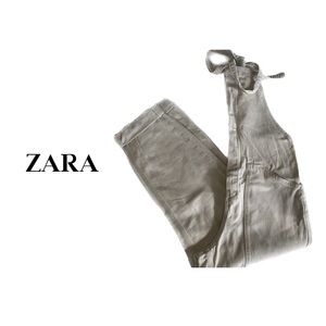 ZARA Cream Overalls With Pockets Size XS